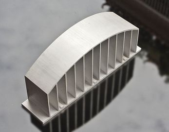 Sand Blasted Anodized LED Heat Sink , Extruded Aluminium Heatsink Profiles