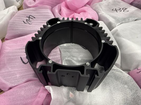 Custom 6063 Aluminum Heat Sink Extrusion Profile OEM CNC Machining Anodized Industrial Heatsink Manufacturer
