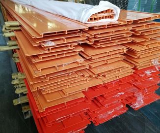 Plank / Decking / Flooring Aluminium Extruded Profiles With Wooden Color